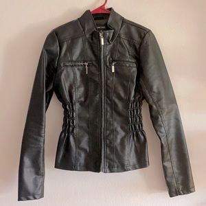 Faux leather jacket NWOT
